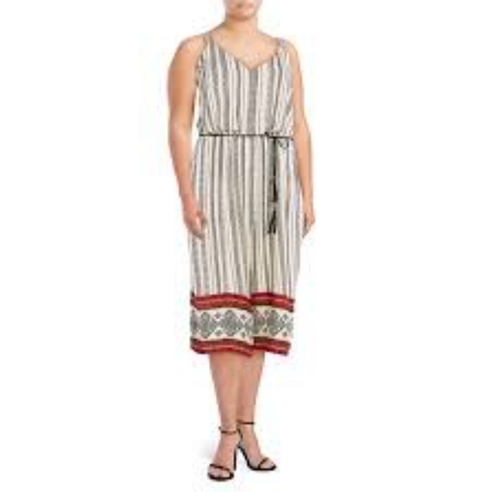 Jessica Simpson Women’s Jumpsuit Romper Crop Plus Size 1x Viscose